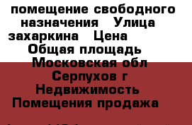 помещение свободного назначения › Улица ­ захаркина › Цена ­ 3 500 000 › Общая площадь ­ 120 - Московская обл., Серпухов г. Недвижимость » Помещения продажа   